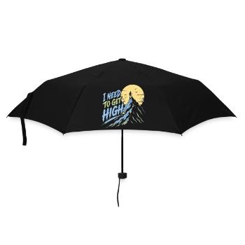 Aventure de randonnée en montagne - Je dois monter haut - Parapluie standard - noir - Devant
