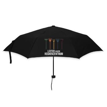 Programmierer Stundenlohn Rechenzentrum - Regenschirm (klein) - Schwarz - Vorne