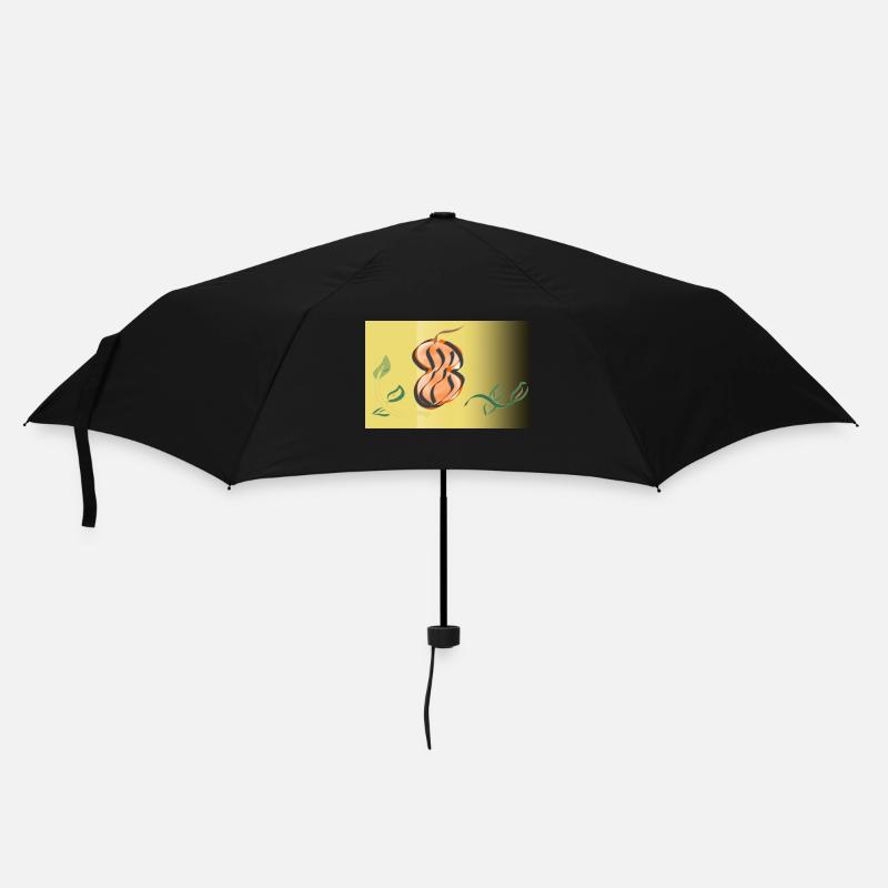 Kürbis - Regenschirm (klein) - Schwarz