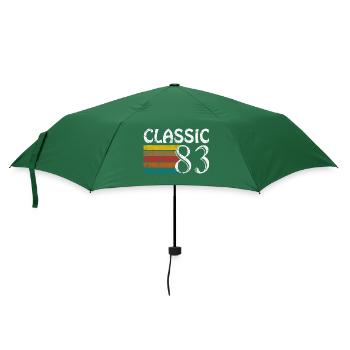 Klassisches 1983 Retro Design 1983 - Regenschirm (klein) - Flaschengrün - Vorne