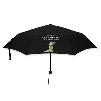 Es gibt kein schlechtes Wetter... - Regenschirm (klein) - Schwarz - Vorne
