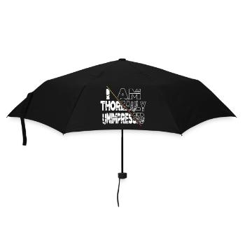 lover funny sayings books and wine birthday - Umbrella (small) - black - Front