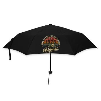 Anniversaire 1978 Millésime Août 1978 Cadeau 1978 - Parapluie standard - noir - Devant
