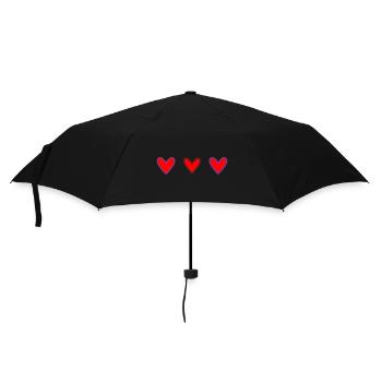JOYEUX ANNIVERSAIRE. HAPPY BIRTHDAY. ANNIVERSAIRE. - Parapluie standard - noir - Devant
