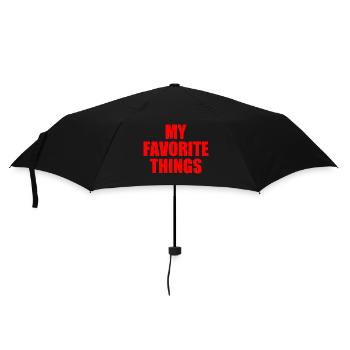 my favorite things - Regenschirm (klein) - Schwarz - Vorne