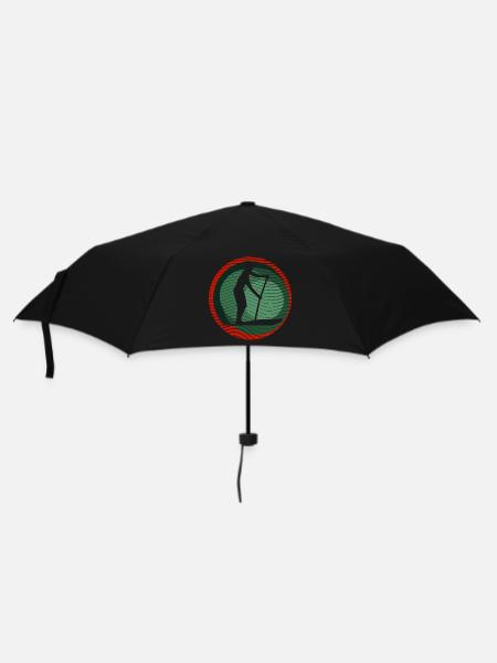 SUP - Surfing - Regenschirm (klein) - Schwarz