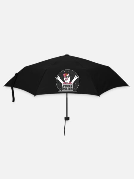 Bester in der Klasse Schule Einhorn Klassenbester - Regenschirm (klein) - Schwarz