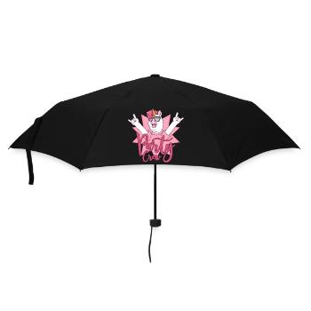 Party Crew Einhorn - Regenschirm (klein) - Schwarz - Vorne