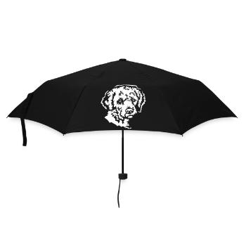 Lagotto Romagnolo Head "Black Edition" - Umbrella (small) - black - Front