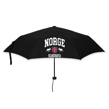 Norwegen - Regenschirm (klein) - Schwarz - Vorne