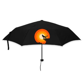 Wolf is my spirit animal - Umbrella (small) - black - Front