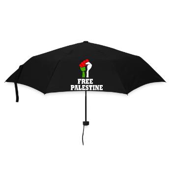 Free palestine - Regenschirm (klein) - Schwarz - Vorne