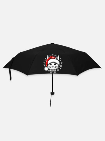 Christmas cat - Parapluie standard - noir