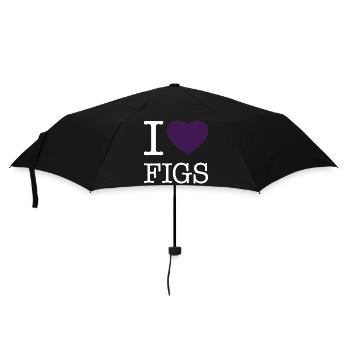 I LOVE FIGS - Umbrella (small) - black - Front