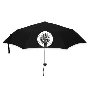 Star Hand with Flashes - Umbrella (small) - black - Front