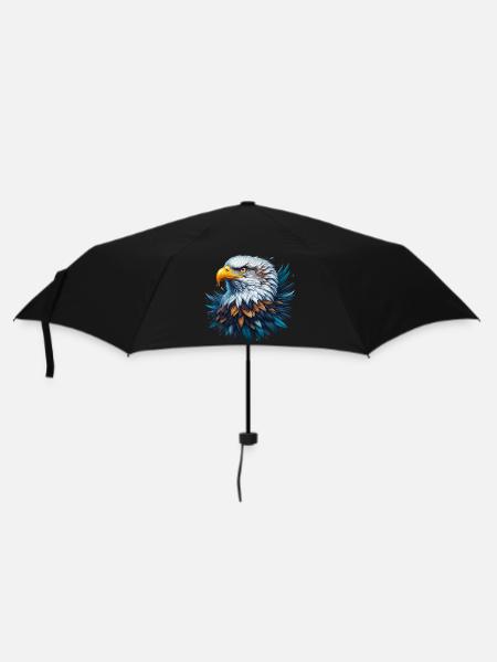 Adler - Regenschirm (klein) - Schwarz