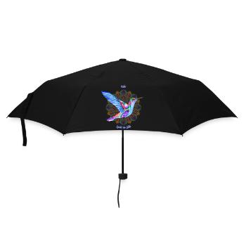 Kolibri - Symbol des Lichts - Regenschirm (klein) - Schwarz - Vorne