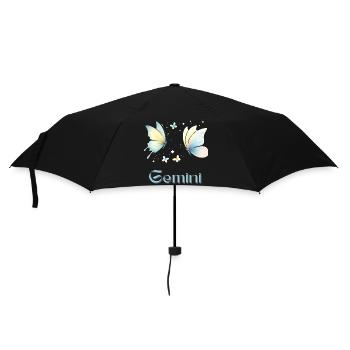 Elegant Gemini Zodiac Watercolor Gift - Umbrella (small) - black - Front