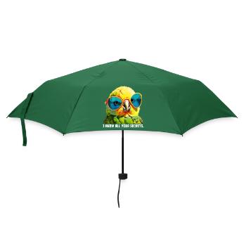 I know all your secrets Funny Budgie - Umbrella (small) - bottlegreen - Front
