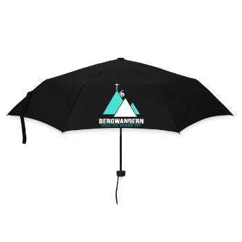 mountain hiking ferrata climbing alpine mountaineering climbing - Umbrella (small) - black - Front