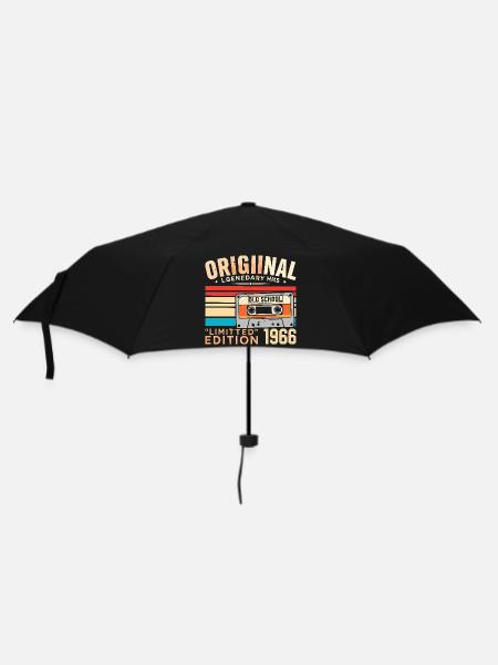 Original 1966, legendär seit 1966 Jahrgang 1966 - Regenschirm (klein) - Schwarz