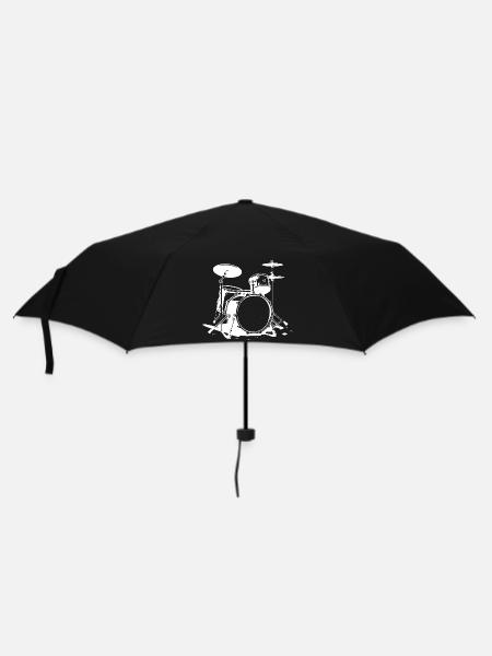 Drum Set Drawing - Umbrella (small) - black