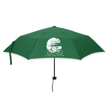 Dessin cycliste - Parapluie standard - vert bouteille - Devant
