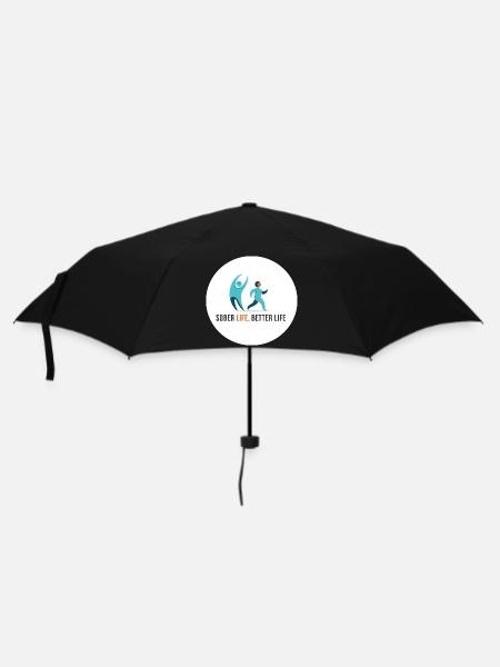 Sober Life. Better Life - Regenschirm (klein) - Schwarz