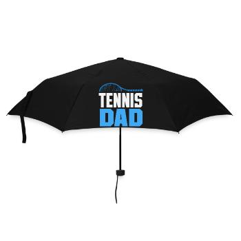 Tennis Papa Spieler Für Sportliebhaber - Regenschirm (klein) - Schwarz - Vorne