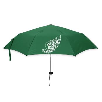 Ailes avec dessin de plumes dynamiques - Parapluie standard - vert bouteille - Devant