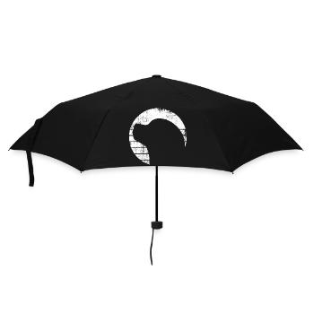Dog Drawing - Umbrella (small) - black - Front