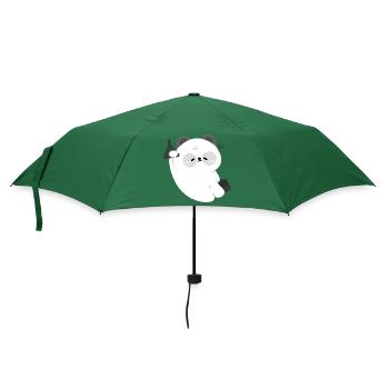 T-shirt Sleepy Panda Kawaii - Parapluie standard - vert bouteille - Devant
