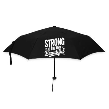 Stark ist das Neue Schöne - Regenschirm (klein) - Schwarz - Vorne