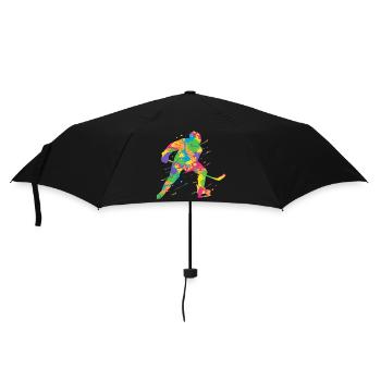 Joueurs de hockey sur glace Joueurs colorés de hockey sur glace - Parapluie standard - noir - Devant