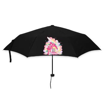 Sugar House with Mouse - Umbrella (small) - black - Front