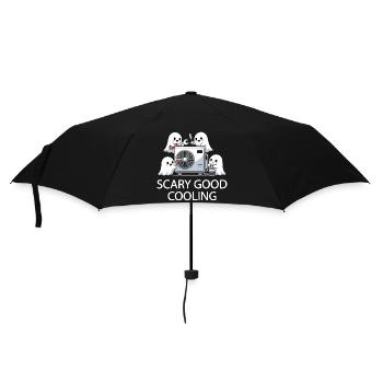 Conception HVAC fantôme d’Halloween - Refroidissement effrayant - Parapluie standard - noir - Devant