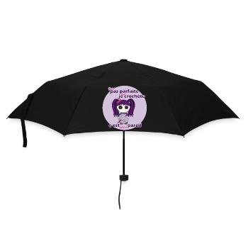 I'm not perfect but I'm hooking - Umbrella (small) - black - Front