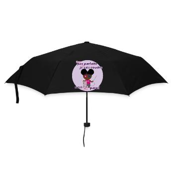 Ich bin nicht perfekt, aber ich kann nähen - Regenschirm (klein) - Schwarz - Vorne