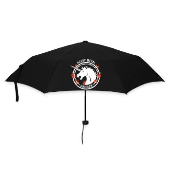 Licorne Heavy Metal - Einhorn Rock - Parapluie standard - noir - Devant