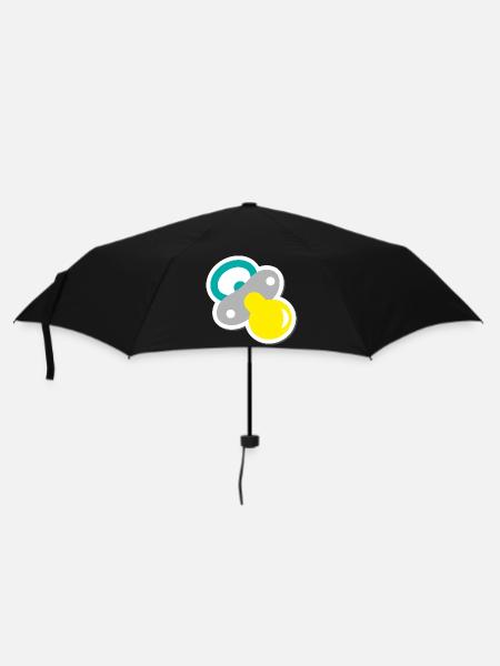 schnuller - Regenschirm (klein) - Schwarz