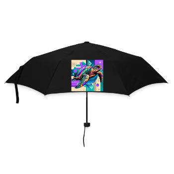 tortue - Parapluie standard - noir - Devant