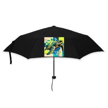 tortue - Parapluie standard - noir - Devant