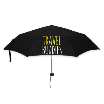 Travel Buddies  - Regenschirm (klein) - Schwarz - Vorne