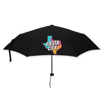 Fiesta City Neon Texas - Regenschirm (klein) - Schwarz - Vorne