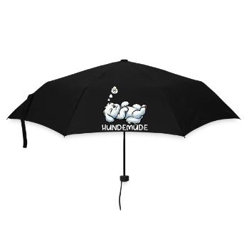 Dog-tired Maltese Maltese owner Maltese Keeper - Umbrella (small) - black - Front