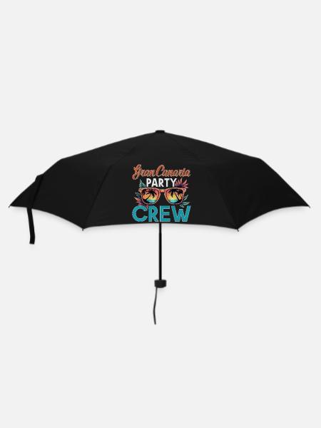 Gran Canaria Crew - Regenschirm (klein) - Schwarz