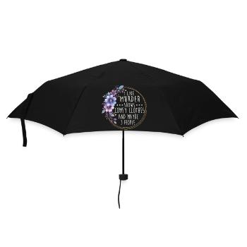 Murder Shows Comfy Clothes Funny Quote - Umbrella (small) - black - Front