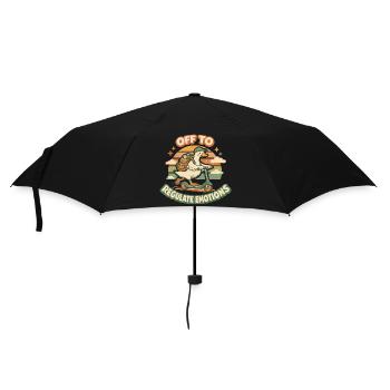Duck Humor Emotions Funny Mental Health - Umbrella (small) - black - Front