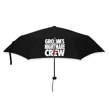 Groom's Nightmare Horror Crew Design - Umbrella (small) - black - Front