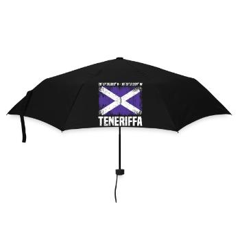 Teneriffa Koordinaten - Regenschirm (klein) - Schwarz - Vorne